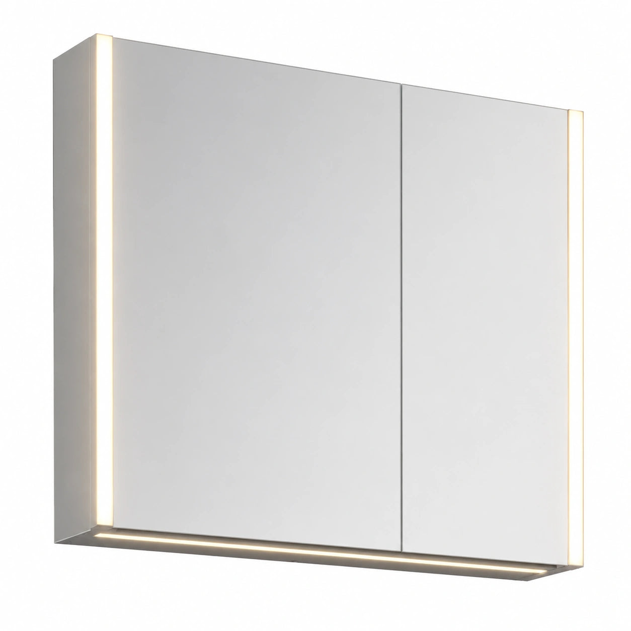 Armoire de salle de bains avec miroir et ¨¦clairage LED r¨¦glable