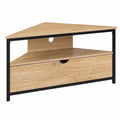 Meuble TV d'angle avec rangement int¨¦gr¨¦ design industriel