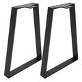 Pieds de Table M¨¦talliques Trap¨¦zo?daux pour Bricolage, 35 cm, Lot de 2