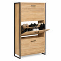 Meuble ¨¤ chaussures 18 paires 3 portes style industriel