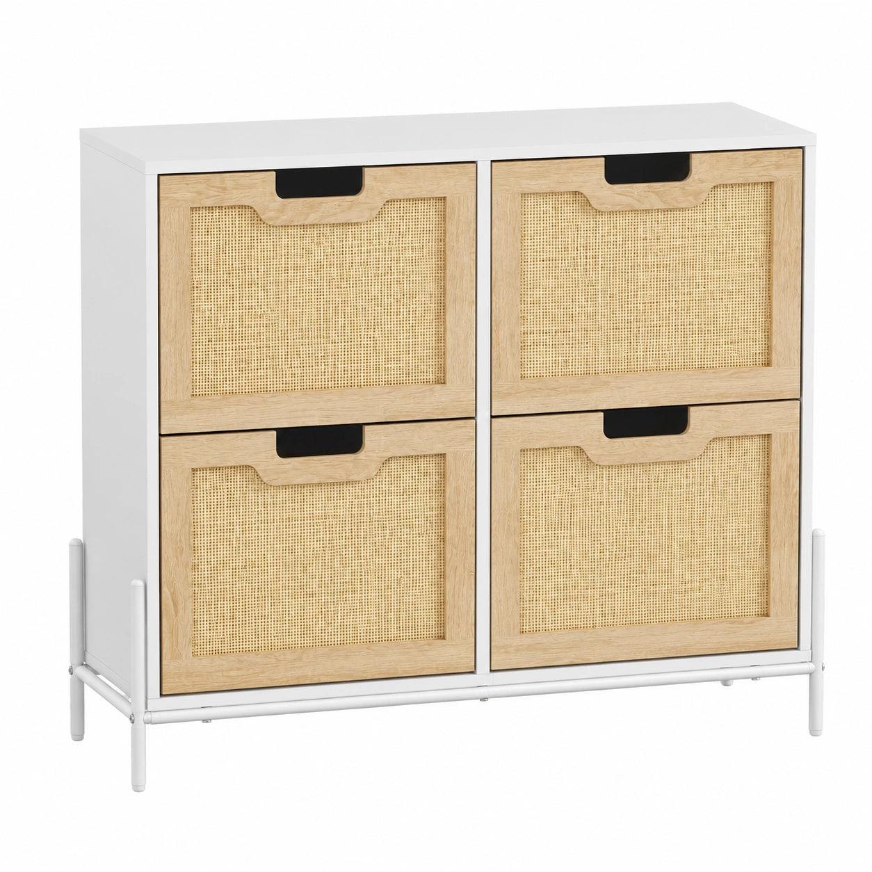 Armoire ¨¤ chaussures moderne 4 portes avec ¨¦tag¨¨res ajustables