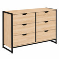 Commode ¨¤ 6 tiroirs style industriel 115 cm