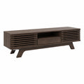 Meuble TV en bois avec tiroir et portes, rangement multim¨¦dia vintage