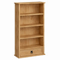 Biblioth¨¨que en bois avec ¨¦tag¨¨res et tiroir