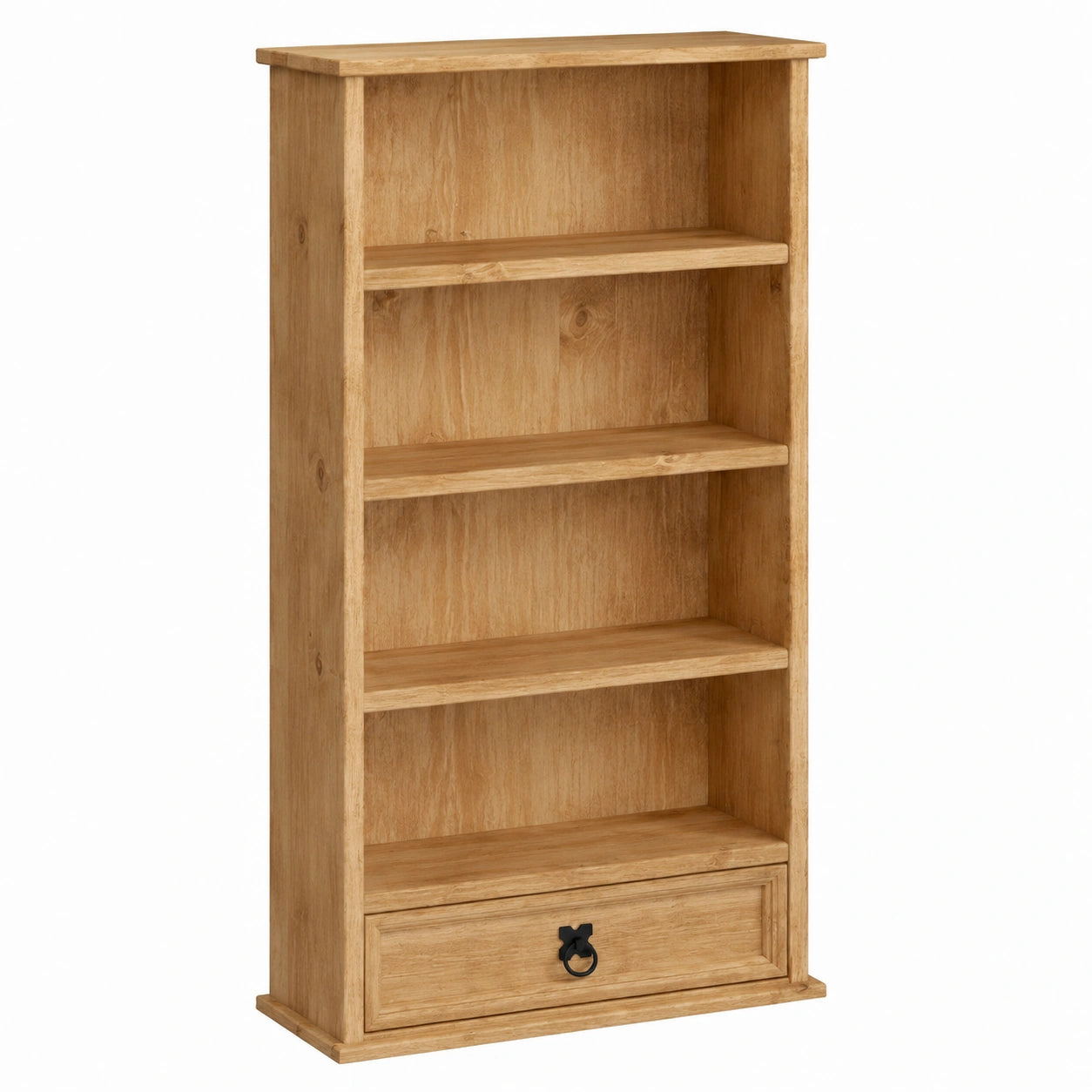 Biblioth¨¨que en bois avec ¨¦tag¨¨res et tiroir