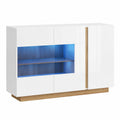 Buffet de Salon Moderne avec ¨¦clairage LED et Rangement
