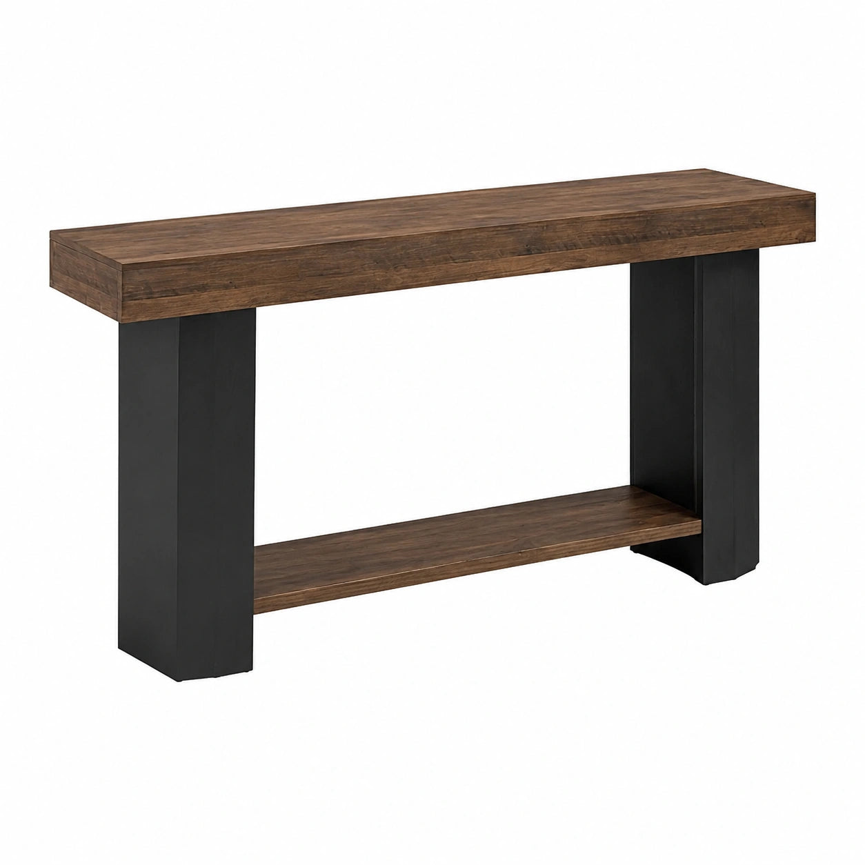 Table console industrielle vintage ¨¤ 2 ¨¦tages pour entr¨¦e