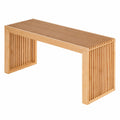 Banc multifonction en bambou pour int¨¦rieur, dimensions 90x33x43cm
