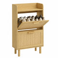 Armoire ¨¤ Chaussures avec 2 Portes Abattantes pour 12 Paires, Design Boh¨¨me