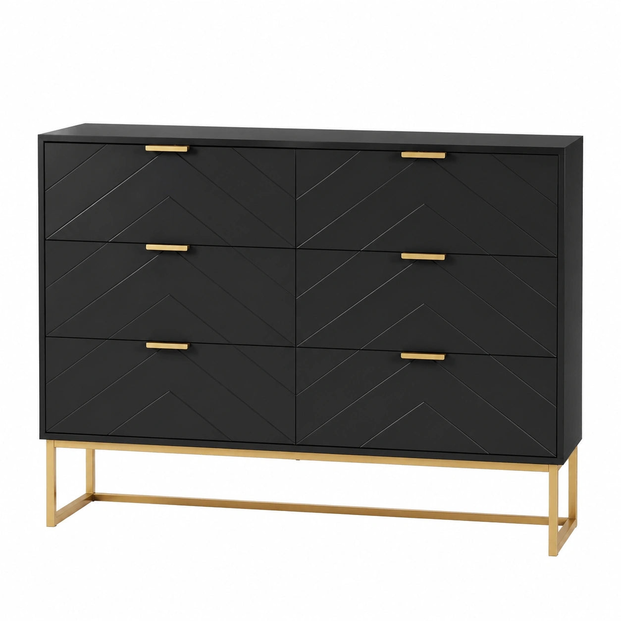 Commode ¨¤ 6 tiroirs ¨¦l¨¦gante pour int¨¦rieur moderne