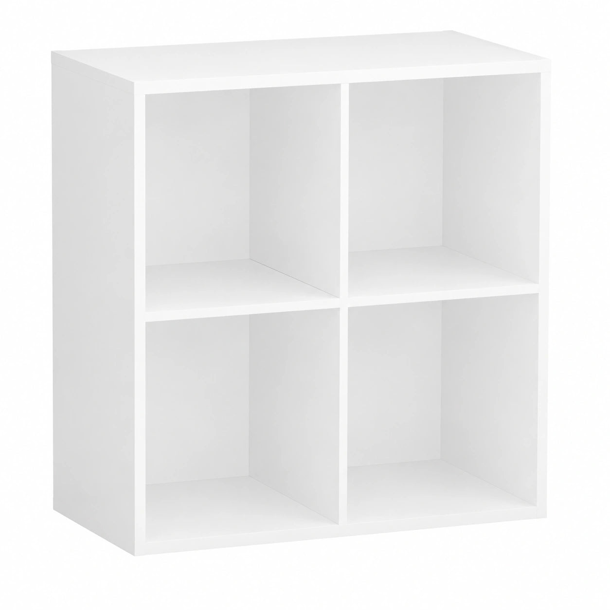 Biblioth¨¨que de Rangement ¨¤ 4 Cubes pour Salon ou Bureau, Blanc